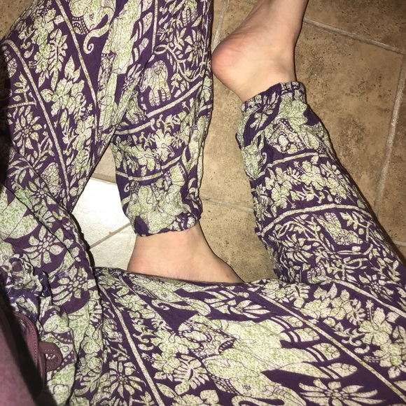 Cute Elephant Hippie Pants - Picture 1 of 3